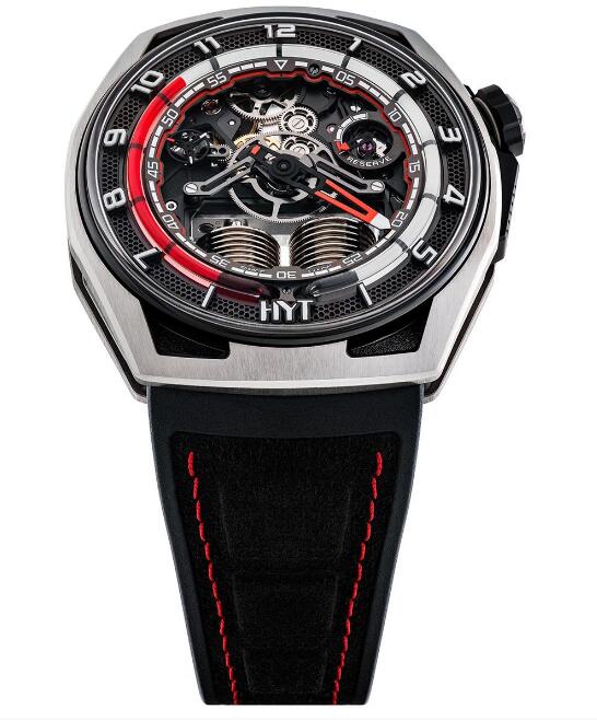 Buy HYT Hastroid Silver Red H03061-A Replica watch